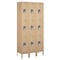 Salsbury Industries Wardrobe Locker, 36" W, 12" D, 78" H, (3) Wide, (9) Openings, Tan 63362TN-U - alternate 1